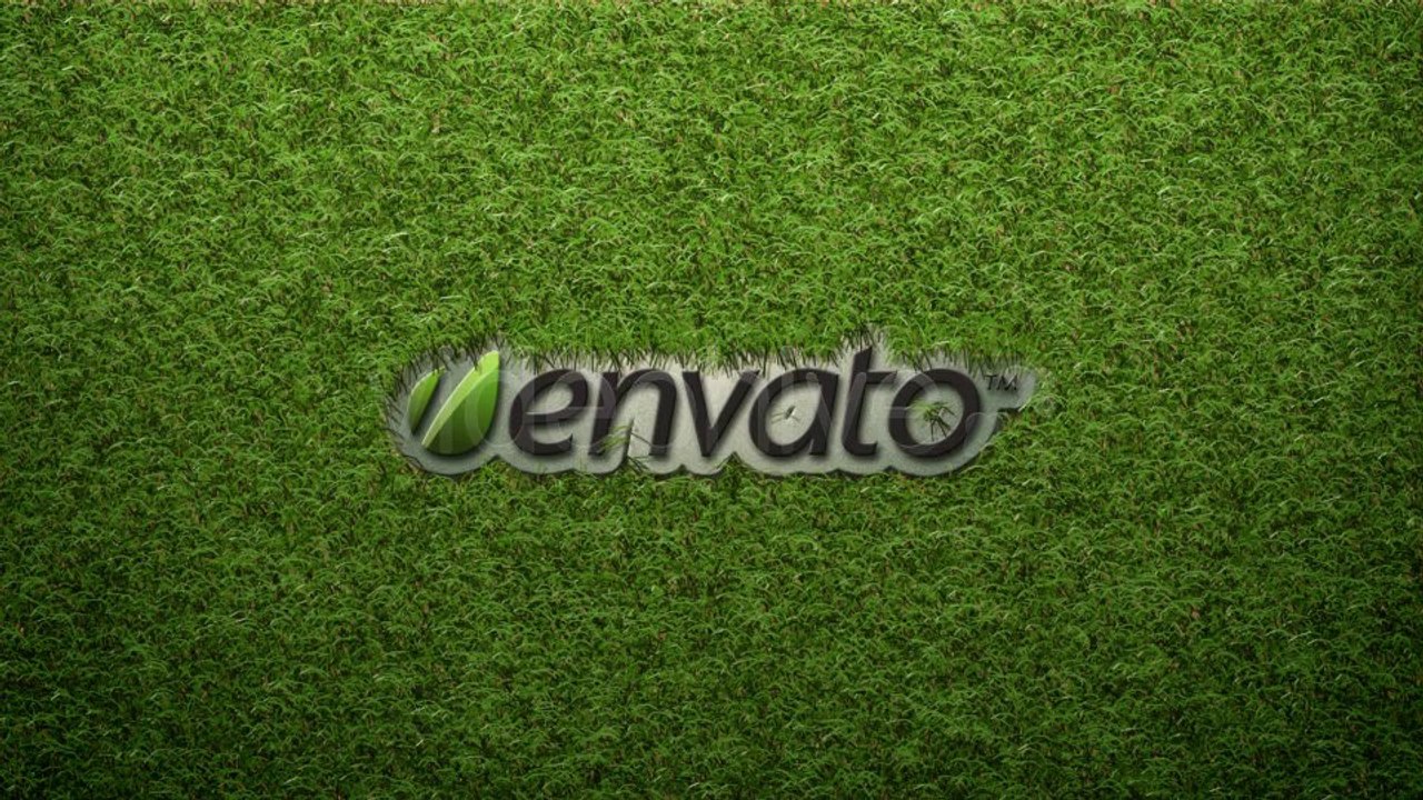 Logo On The Grass - After Effects Template