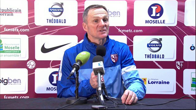 Conférence de presse FC Metz - SM Caen (2-1) : Albert CARTIER (FCM) - Patrice GARANDE (SMC) - 2013/2014