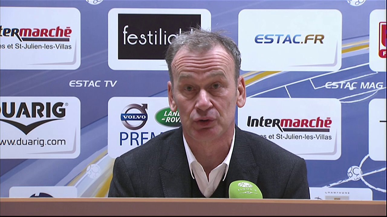 Conférence de presse ESTAC Troyes - RC Lens (1-0) : Jean-Marc FURLAN (ESTAC) - Antoine  KOMBOUARE (RCL) - 2013/2014