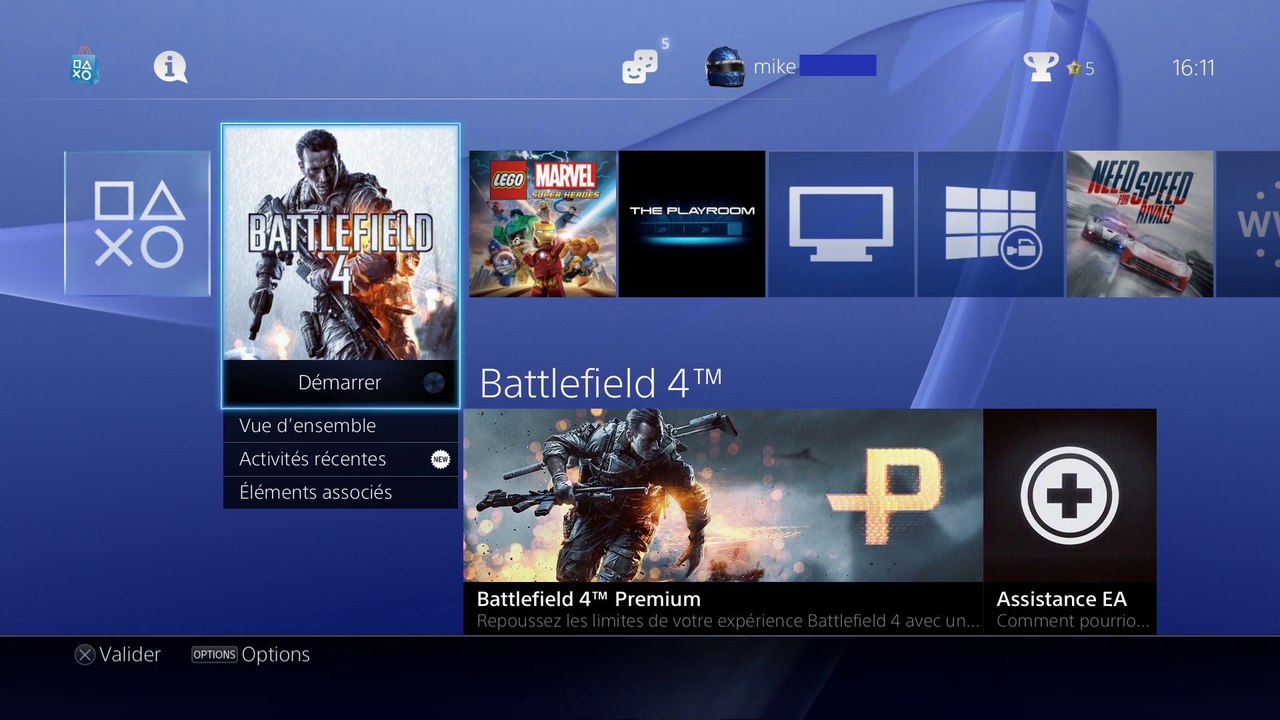 Présentation Playstation 4 partie 2 et son menu
