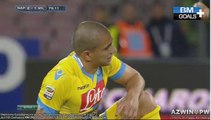 Mario Balotelli crying during Napoli Milan match