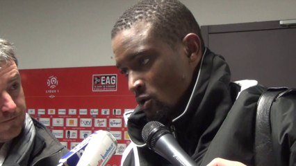 L1-J24 La réaction de Moustapha Diallo après Guingamp-Reims (1-2)