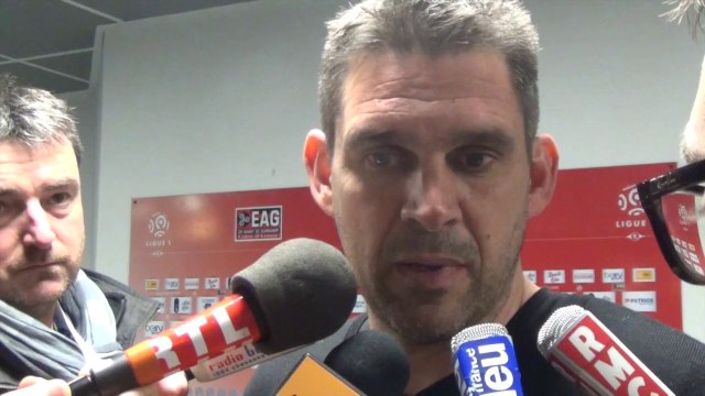 L1-J24 La réaction de Jocelyn Gourvennec après Guingamp-Reims (1-2)