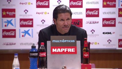 Simeone, sin palabras