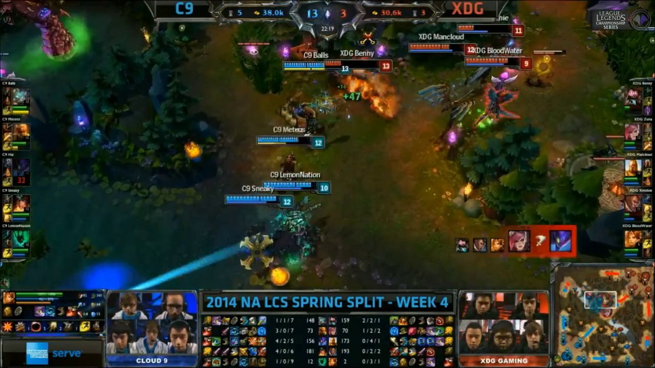 LCS NA W4D1 Cloud 9 vs XDGG