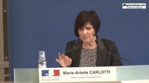 EXCLUSIF - Marie-Arlette Carlotti - Conférence de presse suite à l'affaire Amélie Loquet
