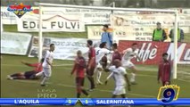 L'Aquila - Salernitana 1-1 | Highlights and Goals - Lega Pro Prima Div. Gir.B 23^ Giornata