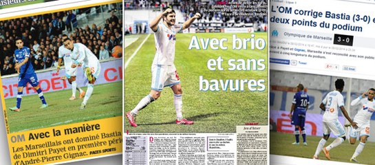 La presse encense l'OM après Bastia...