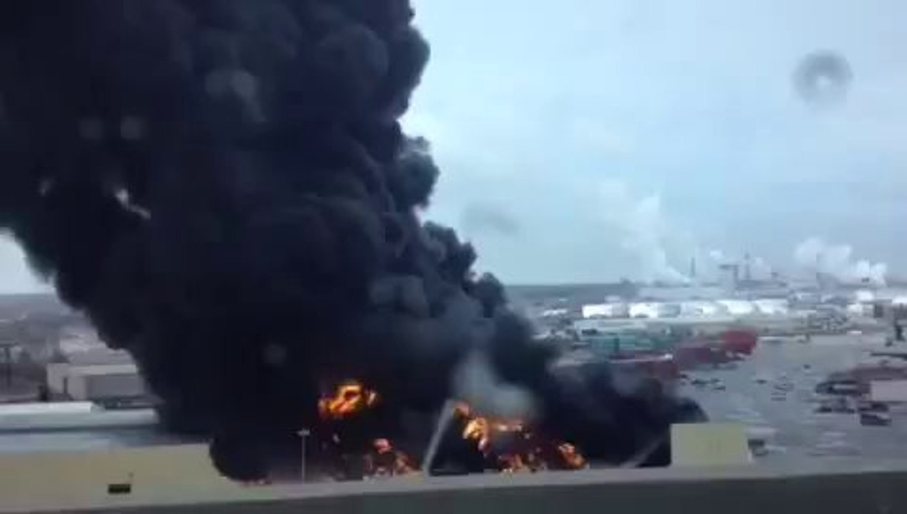 Massive Rubber Factory Fire
