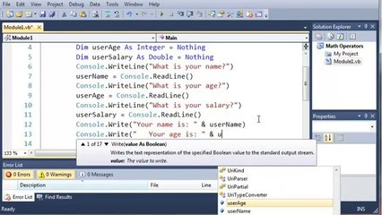 011 - Getting User Input inside vb.net
