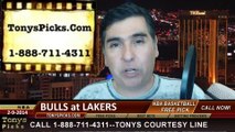 LA Lakers vs. Chicago Bulls. Pick Prediction NBA Pro Basketball Odds Preview 2-9-2014