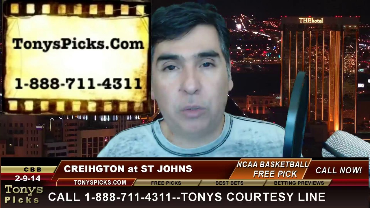 St Johns Red Storm vs. Creighton Blue Jays Pick Prediction Pick Prediction NCAA College Basketball Odds Preview 2-9-2014