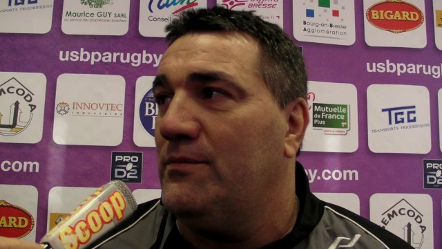 Rugby Pro D2 - Franck Marechal réagit après USB - Aurillac