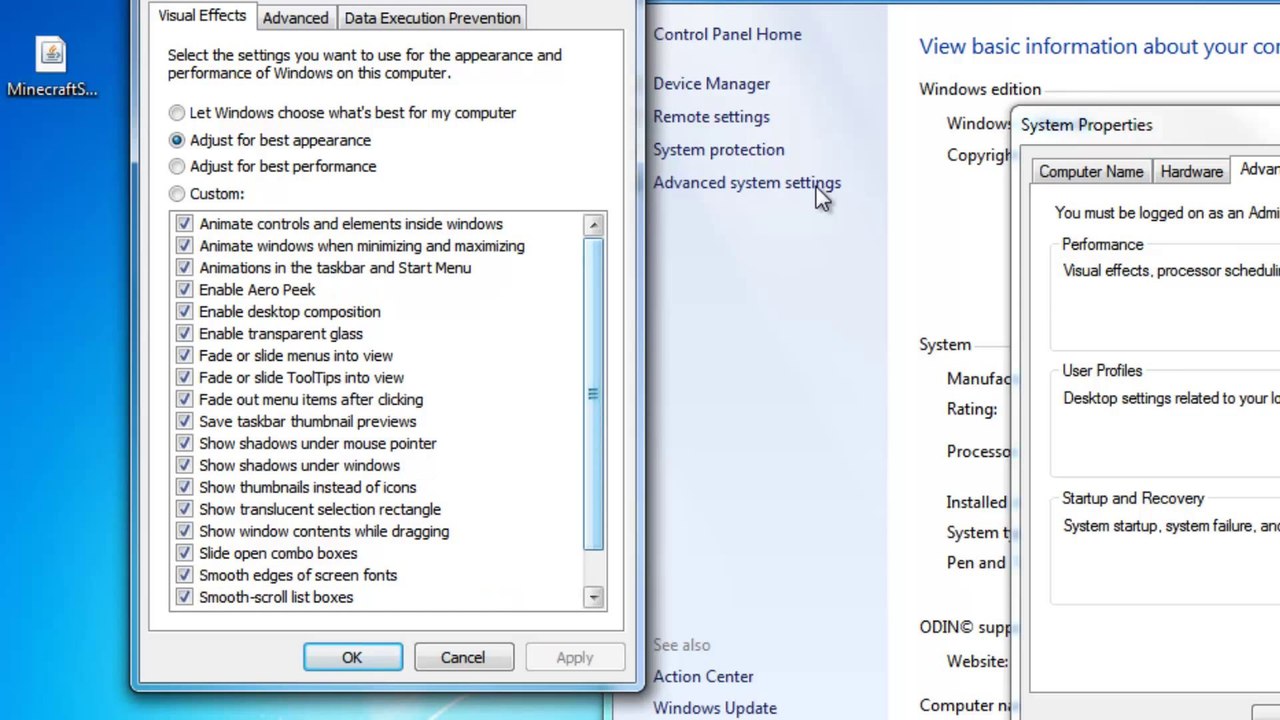 การปรับให้ Windows 7 เร็ว สำหรับเล่นเกม