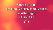 SOCIALISME ET MOUVEMENT OUVRIER EN ALLEMAGNE (2°)