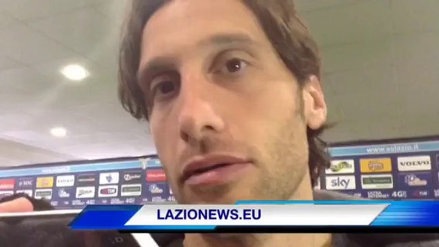 MAURI in zona mista post derby LAZIO-ROMA 0-0