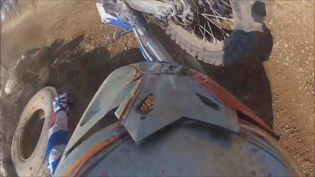 GoPro Dirt Bike Corner CRASH - Lakes Racing Track