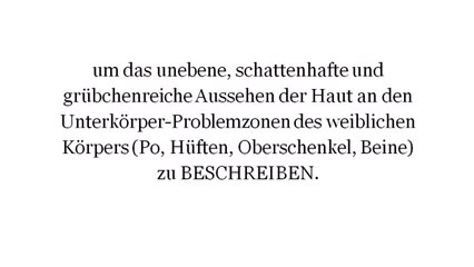 Cellulite Creme Testsieger? Bitte nicht...