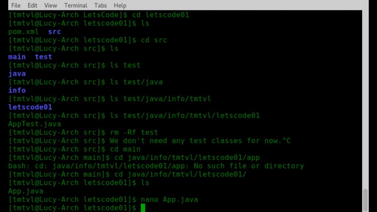 Let's Code 01 - Hello world in terminal
