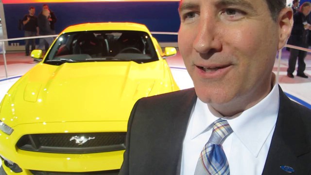 2015 Ford Mustang Design Changes Steven Ling NA Car Marketing Manager Ford Division Chicago Auto Show Bob Giles NewCarNews.tv