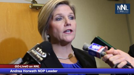 Andrea Horwath in Thunder Bay Feb 9 2014 Excited over the North