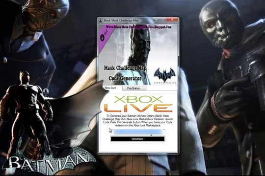 Batman Arkham Origins Black Mask Challenge Map DLC Giveaway Free-Xbox 360 / PS3
