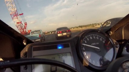 Hitting Top Speed Through Traffic! - CBR Motorcycle