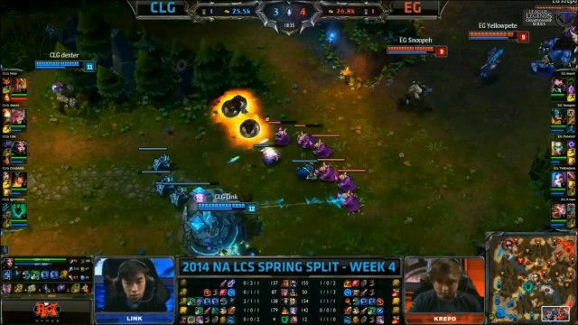 LCS NA W4D2 Game 1 Counter Logic Gaming vs Evil Geniuses