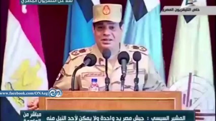 السيسي : مصر بجيشها وشعبها قادرة علي اقتلاع جذور الإرهاب