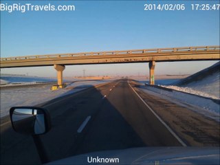 8 BigRigSteve's trip on the 2014/02/06 recorded of "Miles City" to"Jamestown"