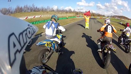 Supermoto Motorcycle Racing At Three Sisters