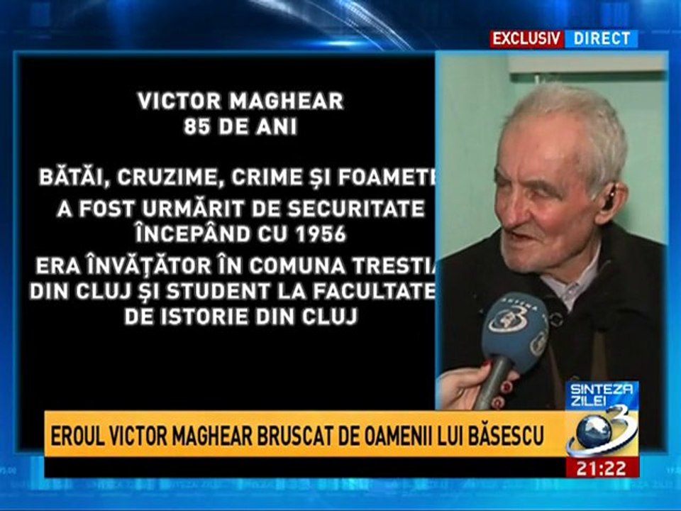 Victor Maghiar, fost detinut politic, despre VANZATORUL de tara BASESCU si RAZBOIUL ECONOMIC impotriva ROMANIEI