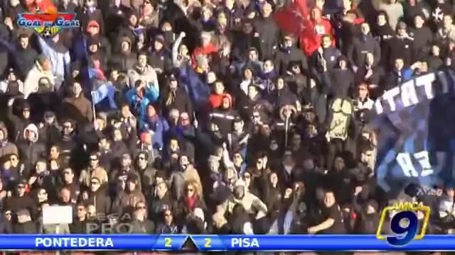 Pontedera - Pisa 2-2 | Highlights and Goals Lega Pro Prima Div. Gir.B 23^ Giornata