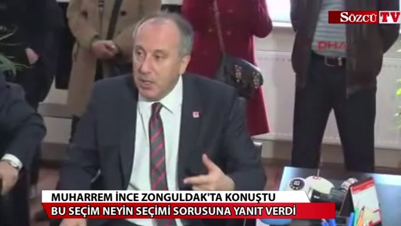 Muharrem İnce Zonguldak'ta konuştu: Bu seçim...