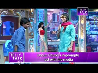 Sunil Grover aka Chutki's SPONTANEOUS act with the media