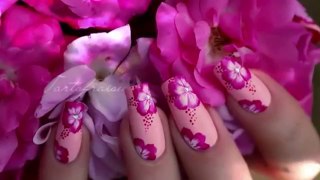 Nail Art _ Hibiscus flower - YouTube