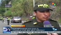 Accidente de autobús en Colombia, hay 7 muertos