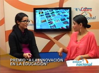 Entrevista sobre el premio "A la innovación en la educación".