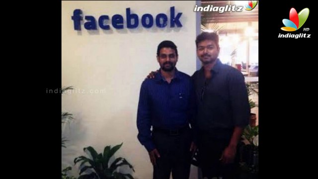 Vijay visits Face Book office | First South Indian Actor to get invited to the FB office.