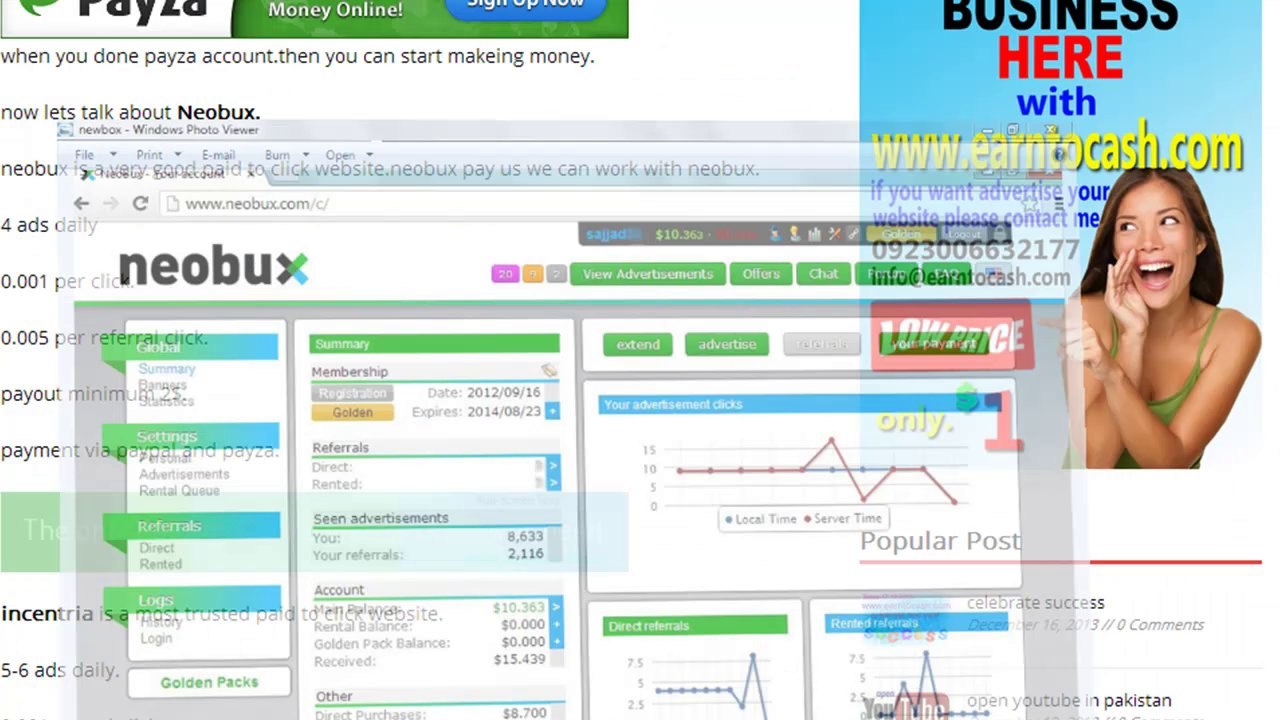 How to Make money in urdu & hindi with neobux earn monthly 200_300 Dollars