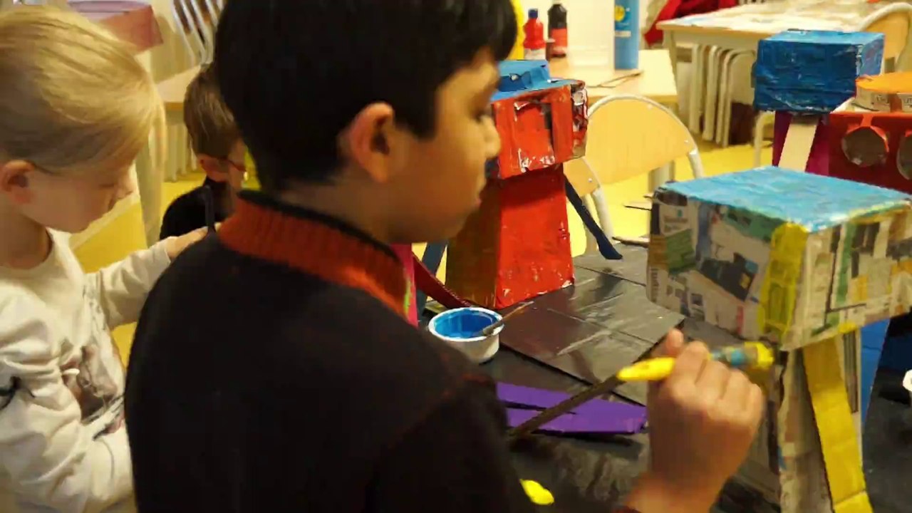 Club "paper toy toi-même !" à l'école Aubrac de Roubaix // nov-déc 2013
