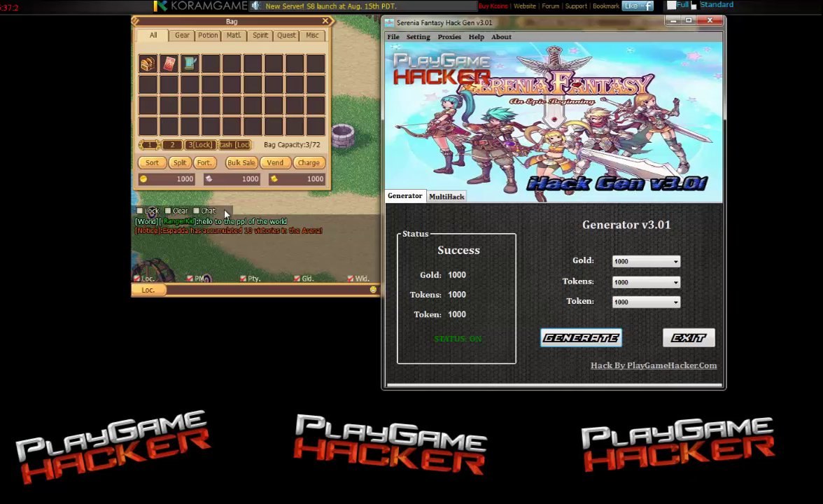 Serenia Fantasy Hack Gen NEW Update