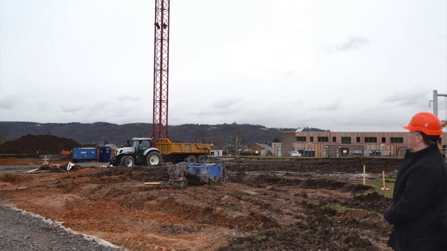 Ecole de Jambes Bellevue; debut du chantier