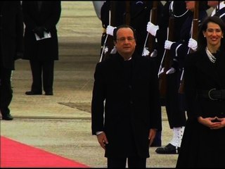 Download Video: François Hollande est arrivé aux Etats-Unis pour une visite de trois jours - 10/02