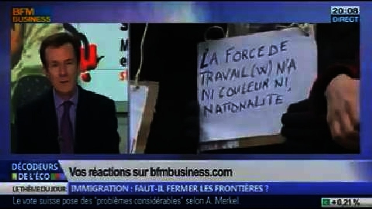 Immigration: faut-il fermer les frontières ?, dans Les Décodeurs de l'éco - 10/02 4/5