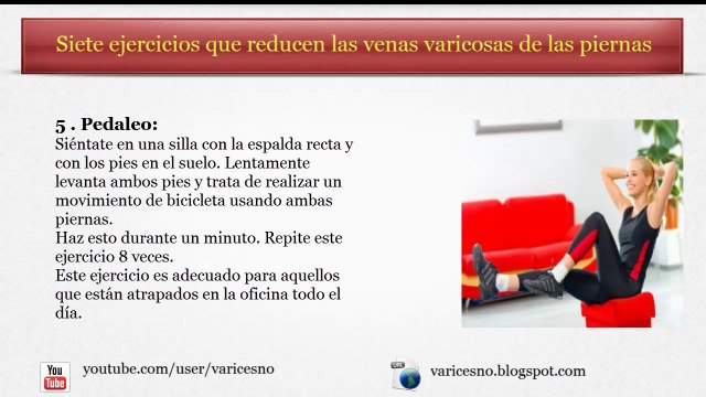 Siete ejercicios que reducen las venas varicosas