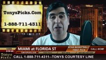 Florida St Seminoles vs. Miami Hurricanes Pick Prediction NCAA College Basketball Odds Preview 2-10-2014