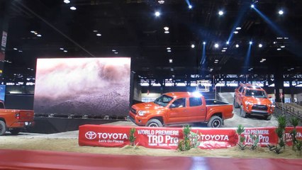 TOYOTA TRD Pro Series Trucks Reveal including Tundra, Tacoma and 4Runner Chicago Auto Show NewCarNews.TV Bob Giles