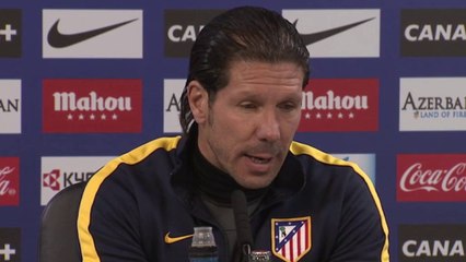 Simeone: "Pondré el mejor equipo posible"
