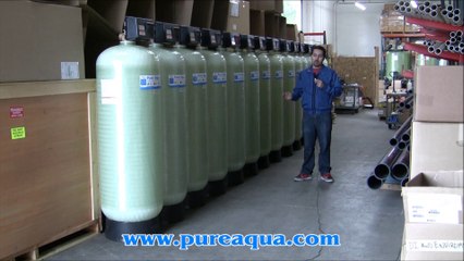 Pure Aqua| Sistema De Filtracion Multimedia Comercial Dúplex Kuwait 34 GPM